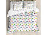 Abakuhaus Set Copripiumino Per Letto Singolo, Gattini Colorati, Antiacaro, Adatto A Chi Soffre Di Allergie, Con Federa, 155 Cm X 220 Cm - 80 X 80 Cm, Multicolore