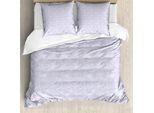 Abakuhaus Set Copripiumino Per Letti Singoli, Look Grunge, Forme Astratte, Antiacaro, Adatto A Chi Soffre Di Allergie, Con Federa, 155 Cm X 220 Cm - 80 X 80 Cm, Ceil Blu Viola