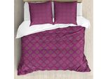 Abakuhaus Set Copripiumino Hippie Viola Per Letti Singoli, Motivi Orientali, Antiacaro, Adatto A Chi Soffre Di Allergie, Con Federa, 200 Cm X 200 Cm - 80 X 80 Cm, Viola Multicolore