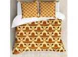 Abakuhaus Cinco De Mayo Set Copripiumino Per Letti Singoli, Cappelli Maracas, Antiacaro, Adatto A Chi Soffre Di Allergie, Con Federa, 200 Cm X 200 Cm - 80 X 80 Cm, Giallo Pastello Multicolore
