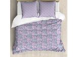 Abakuhaus Set Copripiumino Bohemien Per Letti Singoli, Perle E Piume Locali, Antiacaro, Adatto A Chi Soffre Di Allergie, Con Federa, 200 Cm X 200 Cm - 80 X 80 Cm, Rosa Confetto E Azzurro Pallido