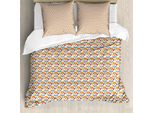 Abakuhaus Set Copripiumino Per Letto Singolo Clown, Sorriso Bizzarro Intrattenitore, Antiacaro, Adatto A Chi Soffre Di Allergie, Con Federa, 155 Cm X 220 Cm - 80 X 80 Cm, Multicolore