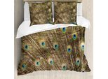 Abakuhaus Set Copripiumino Per Letti Singoli, Close Up Struttura Posteriore, Antiacaro Adatto A Chi Soffre Di Allergie Con Federa, 200 Cm X 200 Cm - 80 X 80 Cm, Multicolore