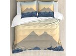 Abakuhaus Set Copripiumino Per Letto Singolo Antilope, Hills Con Open Sky Kunst, Antiacaro, Adatto A Chi Soffre Di Allergie, Con Federa, 155 Cm X 220 Cm - 80 X 80 Cm, Multicolore