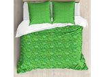 Abakuhaus Set Copripiumino Per Letto Singolo, Motivo Blooming Daisies, Antiacaro, Adatto A Chi Soffre Di Allergie, Con Federa, 200 Cm X 200 Cm - 80 X 80 Cm, Giallo, Verde, Giallo