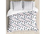 Abakuhaus Set Copripiumino Per Letto Singolo, Teiera, Tazza Da Caffè Briki, Antiacaro, Adatto A Chi Soffre Di Allergie, Con Federa, 200 Cm X 200 Cm - 80 X 80 Cm, Viola-Blu Rosa Pallido