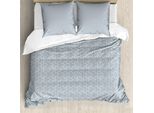 Abakuhaus Set Copripiumino Orientale Per Letti Singoli, Motivi Stellati, Antiacaro, Adatto A Chi Soffre Di Allergie, Con Federa, 155 Cm X 220 Cm - 80 X 80 Cm, Blu, Grigio, Bianco