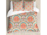 Set Copripiumino Abakuhaus Pastel Per Letti Singoli, Motivi Locali, Antiacaro, Adatto A Chi Soffre Di Allergie, Con Federa, 200 Cm X 200 Cm - 80 X 80 Cm, Multicolore