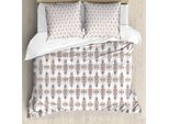Abakuhaus Set Copripiumino Etnico Per Letti Singoli, Strisce Primitive Disegnate A Mano, Antiacaro, Adatto A Chi Soffre Di Allergie, Con Federa, 155 Cm X 220 Cm - 80 X 80 Cm, Multicolore