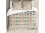 Abakuhaus Set Copripiumino Dai Colori Tenui Per Letti Singoli, Easing Geometric, Antiacaro, Adatto A Chi Soffre Di Allergie, Con Federa, 200 Cm X 200 Cm - 80 X 80 Cm, Multicolore