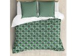 Abakuhaus Set Copripiumino Per Letto Singolo JäGergrüN, A Quadri, Antiacaro, Adatto A Chi Soffre Di Allergie, Con Federa, 200 Cm X 200 Cm - 80 X 80 Cm, JäGergrüN Multicolore