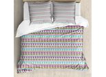 Abakuhaus Set Copripiumino Per Letto Singolo, Stammes, Antiacaro, Adatto A Chi Soffre Di Allergie, Con Federa, 155 Cm X 220 Cm - 80 X 80 Cm, Perle Multicolor