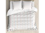Abakuhaus Set Copripiumino Astratto Per Letti Singoli, Linee Circolari Semplici E Moderne, Antiacaro E Anallergico Con Federa, 155 Cm X 220 Cm - 80 X 80 Cm, Pale Sage Green Pearl
