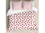 Abakuhaus Set Copripiumino Per Letto Singolo, Articoli Salutari Ripetitivi, Antiacaro, Adatto A Chi Soffre Di Allergie, Con Federa, 200 Cm X 200 Cm - 80 X 80 Cm, Verde Felce Vermiglio