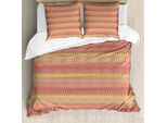 Abakuhaus Set Copripiumino Dai Colori Tenui Per Letti Singoli, Abstract Autumn Shapes, Antiacaro E Anallergico Con Federa, 155 Cm X 220 Cm - 80 X 80 Cm, Multicolore