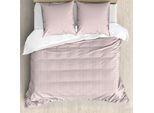 Abakuhaus Set Copripiumino Botanico Per Letti Singoli, Monochrome Leaves Kunst, Antiacaro, Adatto A Chi Soffre Di Allergie, Con Federa, 155 Cm X 220 Cm - 80 X 80 Cm, Pale Salmon White