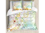 Abakuhaus Set Copripiumino Per Letto Singolo, Motivo Musicale, Elemento Rotto, Antiacaro, Adatto A Chi Soffre Di Allergie, Con Federa, 200 Cm X 200 Cm - 80 X 80 Cm, Multicolore