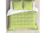 Abakuhaus Set Copripiumino Per Letti Singoli, Tasty Exotische Stachelbeeren, Antiacaro, Adatto A Chi Soffre Di Allergie, Con Federa, 200 Cm X 200 Cm - 80 X 80 Cm, Verde Reseda