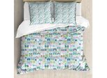 Abakuhaus Set Copripiumino Per Letti Singoli, Entomologia, Insetti Stravaganti, Antiacaro, Adatto A Chi Soffre Di Allergie, Con Federa, 155 Cm X 220 Cm - 80 X 80 Cm, Multicolore