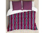 Abakuhaus Set Copripiumino Astratto Per Letti Singoli, Stile Retrò Colorato, Antiacaro, Adatto A Chi Soffre Di Allergie, Con Federa, 200 Cm X 200 Cm - 80 X 80 Cm, Multicolore
