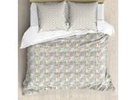 Abakuhaus Set Copripiumino Botanico Per Letti Singoli, Fiori Endemici, Antiacaro, Adatto A Chi Soffre Di Allergie, Con Federa, 155 Cm X 220 Cm - 80 X 80 Cm, Corallo Multicolore