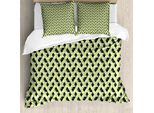 Abakuhaus Set Copripiumino Geometrico Per Letti Singoli, Stile Retrò Astratto, Antiacaro, Adatto A Chi Soffre Di Allergie, Con Federa, 200 Cm X 200 Cm - 80 X 80 Cm, Multicolore