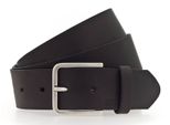 Mustang Pelle Cintura Leather Belt W105 Darkbrown Marrone Scuro