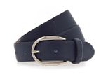 Vanzetti Pelle Cintura 30Mm Leather Belt W85 Navy Blu