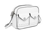 Replay Borsa A Tracolla Crossover Bag Optical White Bianco