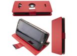 Custodia A Libro Per Crosscall Core-X4, Rot+ Folie