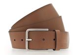 Mustang Pelle Cintura Leather Belt W90 Cognac Marrone Chiaro