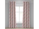 Abakuhaus Tenda Con Occhielli Con Motivo Koi, Asiatico Esotico Sott'acqua Nuotando Animale Simbolo Di Fortuna Mare Natura Illustrazione, Tende Decorative A 2 Pannelli, 280 Cm X 260 Cm, Arancione
