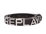 Replay Pelle Cintura Logo Belt W75 Black Brown Marrone