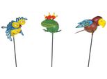 Tappo Da Giardino Con Animali Volanti Piccolo Set Di 3 Circa 70 Cm - Decorazione Da Giardino