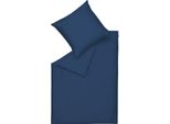 SchöNer Wohnen Set Di Biancheria Da Letto In Raso Colore Puro Navy Dimensioni 200X200Cm