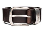 Replay Pelle Cintura Leather Belt W100 Faded Black Brown Marrone Scuro