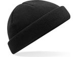 Beechfield B43R | Recycled Mini Fisherman Beanie - 100% Poliestere Riciclato - Farbe: Nero - GrößE: Taglia Unica