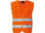 Korntex RX217 | Gilet Di Sicurezza Con Cerniera Gilet Ad Alta Visibilità - Colore: Arancio Segnale - Taglia: 3XL