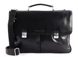 Bugatti Pelle Cartella Laptop Bag Con Scomparto Per Laptop Romano Briefcase Black Nero