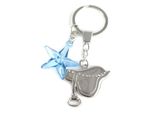 Mcneill Portachiavi Keyring (FüR Schulranzen Star) Star Argentato Blu