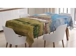Tovaglia Abakuhaus Park, Robusta Peak E Cielo Nuvoloso, Stampa Personalizzata Colori Chiari Senza Scolorimento Lavabile Per Esterni, 140 X 200 Cm, Multicolore
