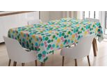 Abakuhaus Tovaglia Geometrica, Esagoni Tiny Triangles, Stampa Con Colori Vivaci Che Non Sbiadiscono Lavabile Per Uso Interno O Esterno, 140 X 240 Cm, Verde Chiaro Multicolore