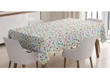 Abakuhaus Divertente Tovaglia Con Caricature, Dinosauri Colorati, Stampa Personalizzata Con Colori Vivaci Lavabile Impermeabile Non Sbiadisce, 140 X 240 Cm, Multicolore