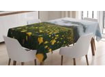 Abakuhaus Tovaglia Paesaggio, Collina Con Fiori, Stampa Personalizzata Con Colori Vivaci, Lavabile, Impermeabile, Non Sbiadisce, 140 X 200 Cm, Multicolore