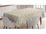 Tovaglia Abakuhaus Kites, Vari Colori E Forme, Stampa Con Colori Vivaci Che Non Sbiadiscono, Lavabile Per Uso Interno O Esterno, 140 X 240 Cm, Multicolore