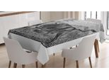 Abakuhaus Tovaglia Buffalo, Monochrome Africa Wildlife, Resistente Allo Sporco Con Tecnologia Di Stampa All'avanguardia Lavabile Colori Chiari, 140 X 200 Cm, Grigio Scuro Bianco Grigio