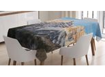 Abakuhaus Tovaglia Berge, Snowy Highland Colorado, Facile Da Lavare, Resistente Allo Sporco E Con Colori Chiari, Stampa Di Alta Qualità, 140 X 240 Cm, Blu Grigio Bianco Grigio