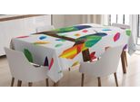 Abakuhaus Tovaglia Poligonale, Low Poly Hummingbirds, Resistente Allo Sporco, Facile Da Pulire, Lavabile, Stampa Con Colori Chiari Che Non Sbiadiscono, 140 X 240 Cm, Multicolore