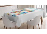 Abakuhaus Tovaglia Sull'autismo, Giornata Mondiale Dell'autismo, Stampa Personalizzata Colori Vivaci Che Non Sbiadiscono Lavabile Per Uso Esterno, 140 X 240 Cm, Multicolore