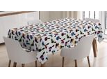 Tovaglia Per Gatti Abakuhaus, Chunky Tier Meow, Impermeabile, Lavabile Con Colori Chiari E Visibili, Non Sbiadisce, Personalizzata, 140 X 240 Cm, Multicolore